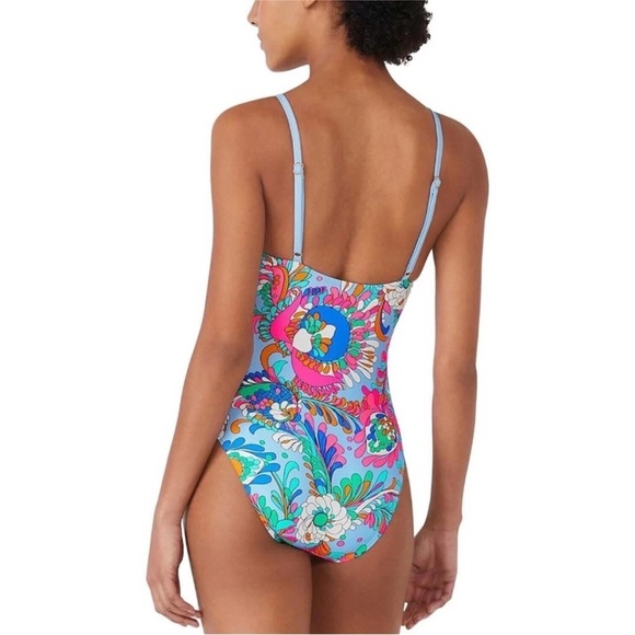 Kate Spade New York Swimsuit One Piece Tie Front  Swimsuit MEDIUM NWOT - Picture 2 of 6